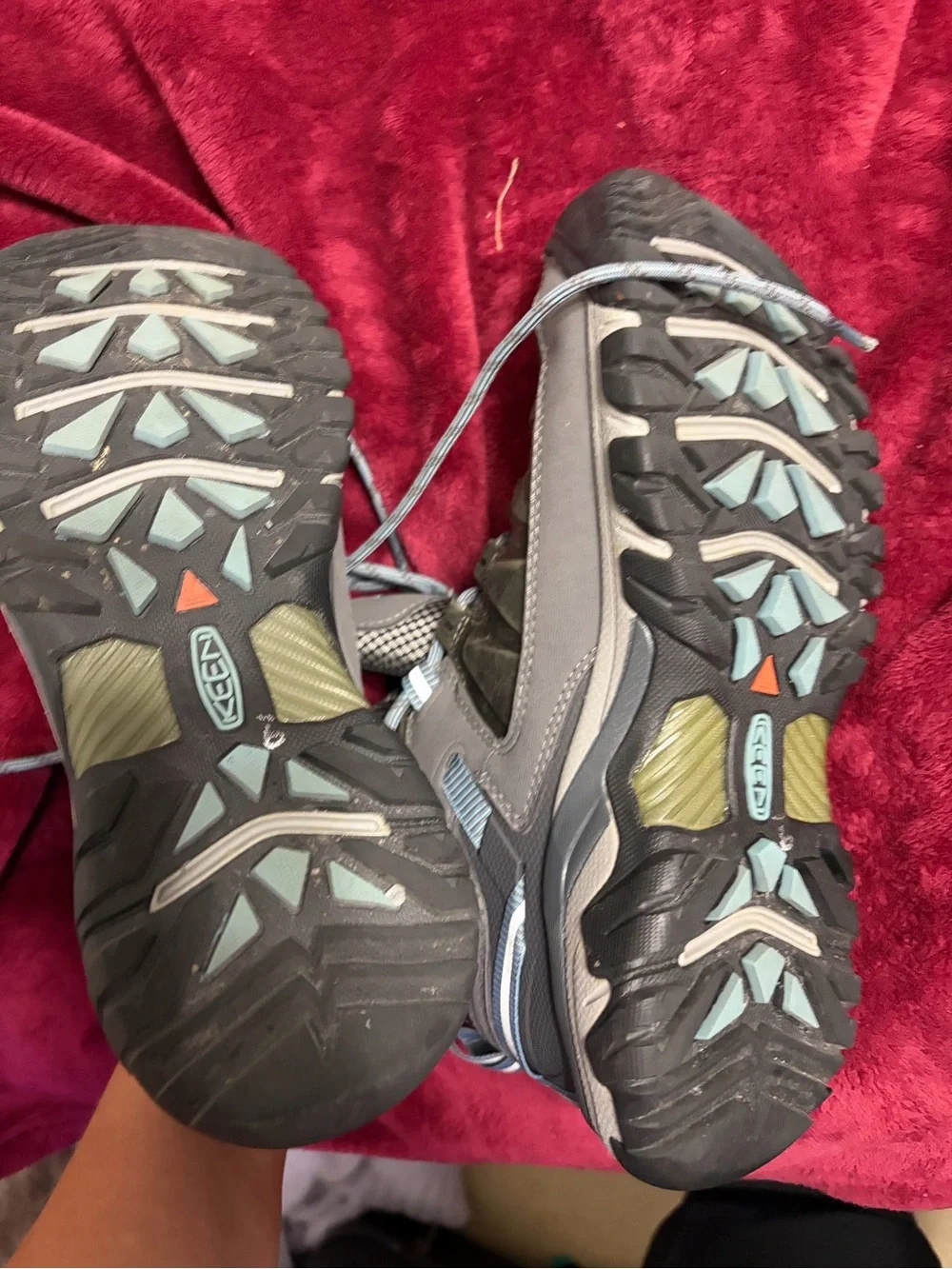Keen women’s Targhee III waterproof mid hiking boots magnet/atlantic blue sz 7.5